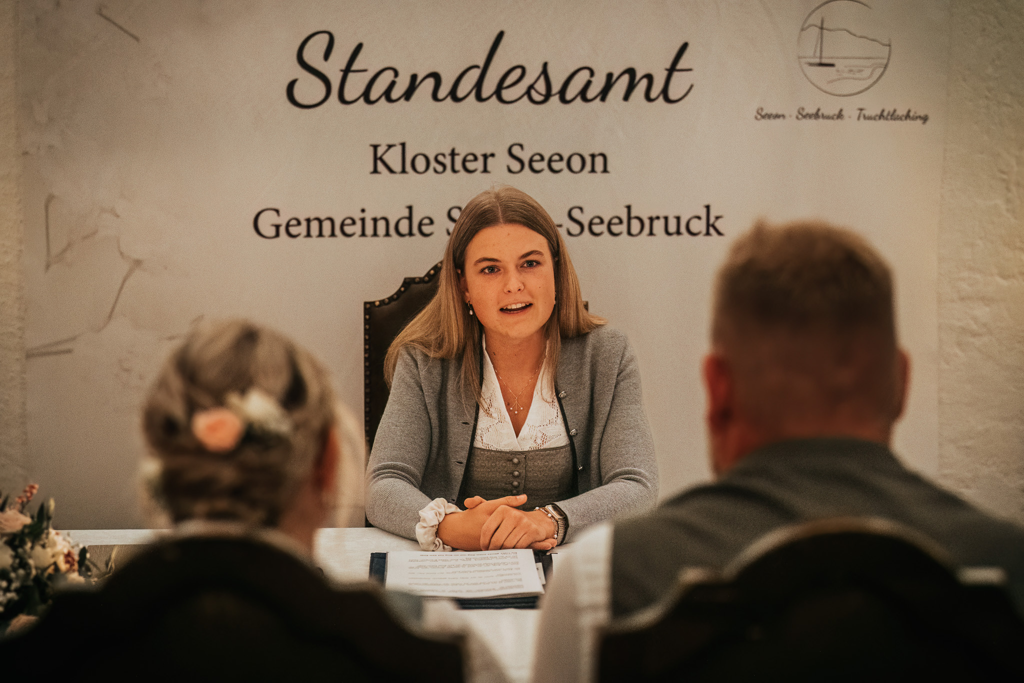 Standesamtliche Trauung mit Gästen in Seeon