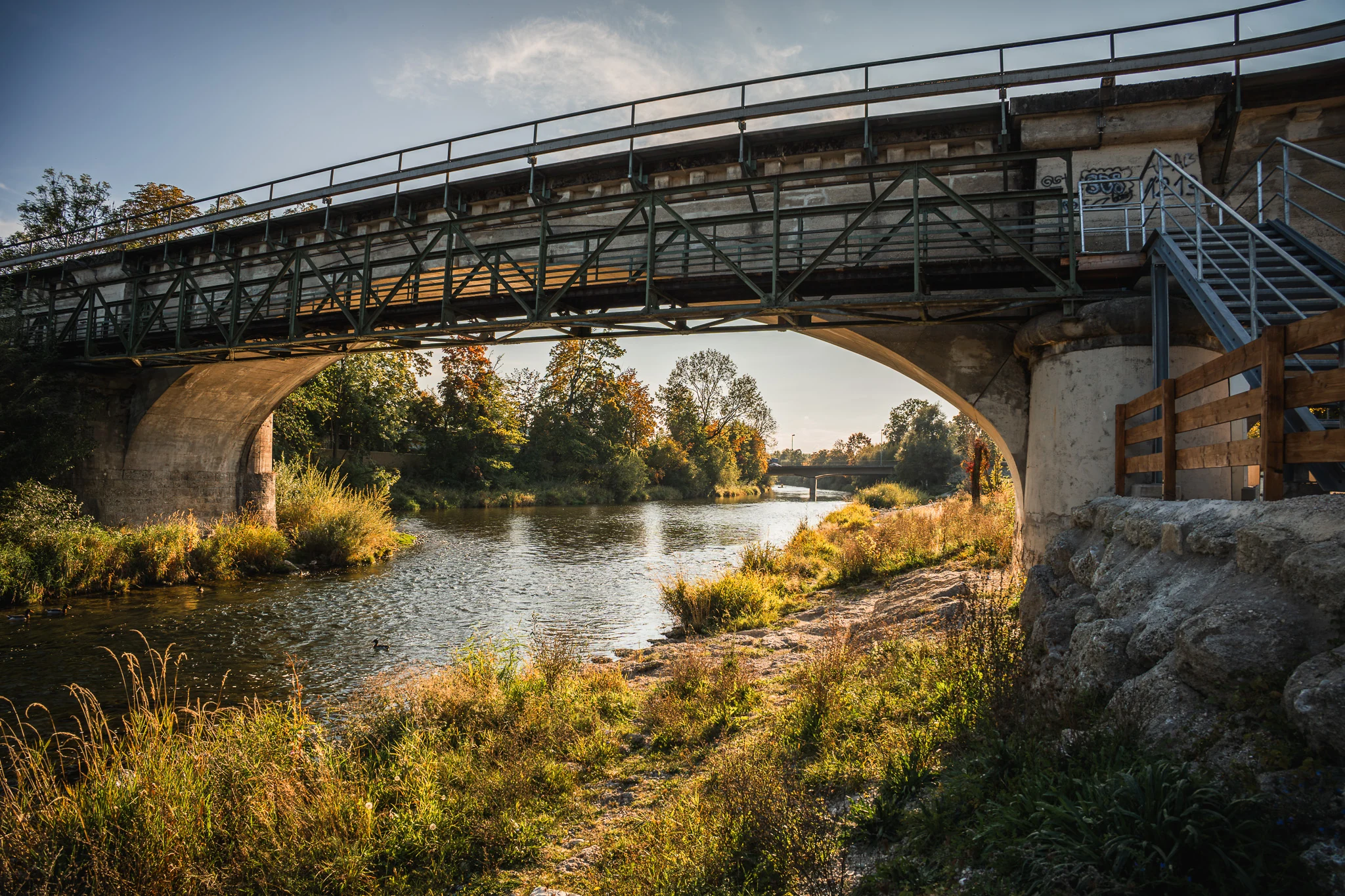 Brücke über die Alz in Trostberg